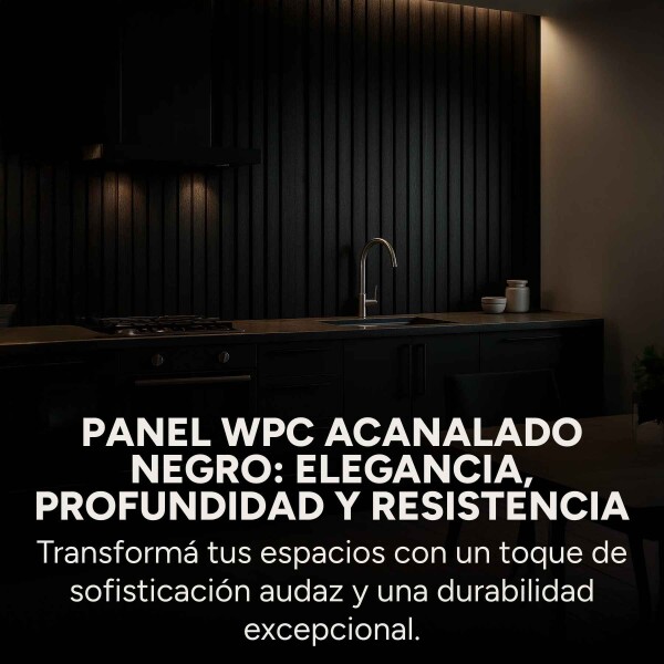 Pack x50 Wpc Simil Madera Wall Panel Lambrin 2.90x16.7 Color Negro