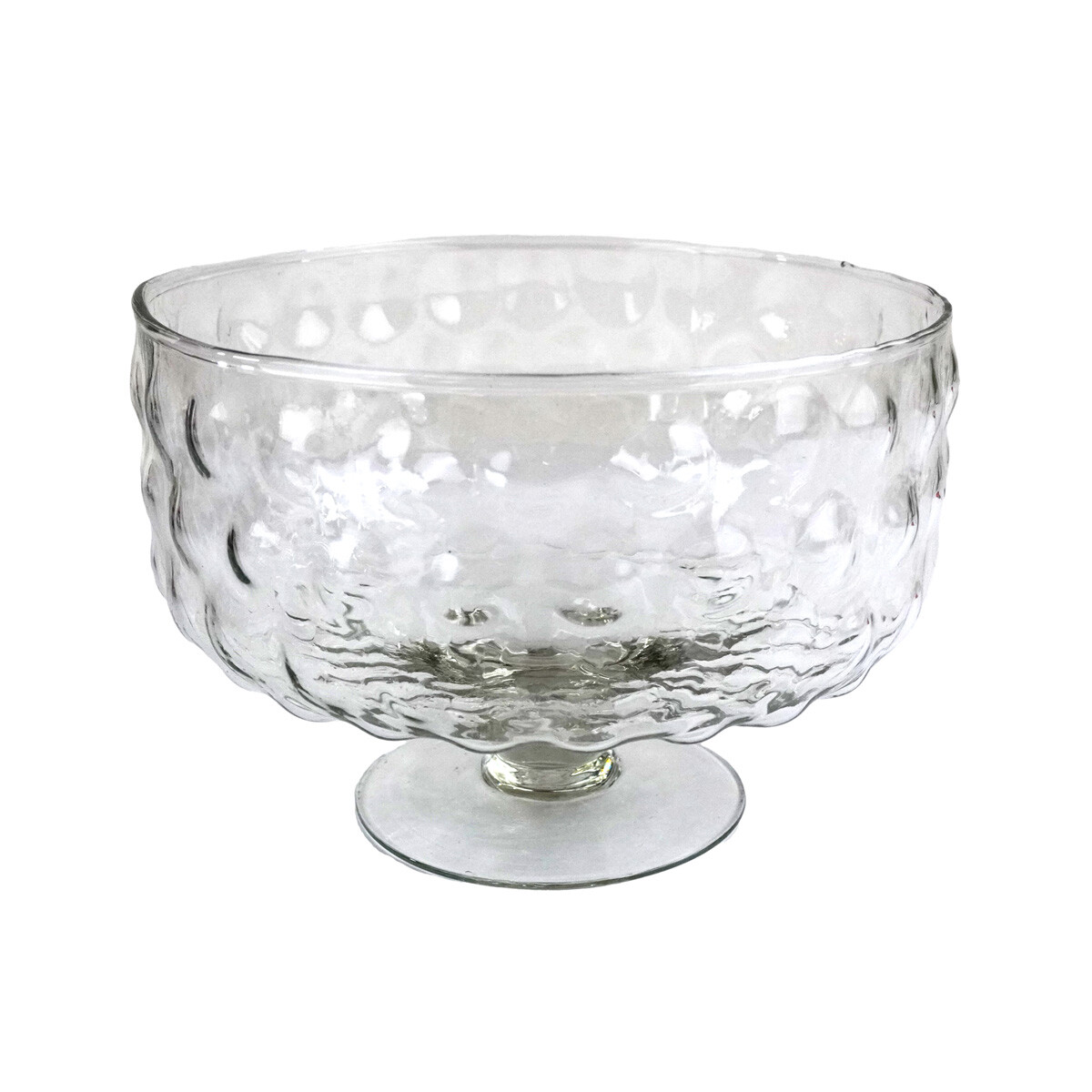 CENTRO DE MESA COPON VIDRIO 19X13CM LABRADO BURBUJA RAYAN BUBBLES 