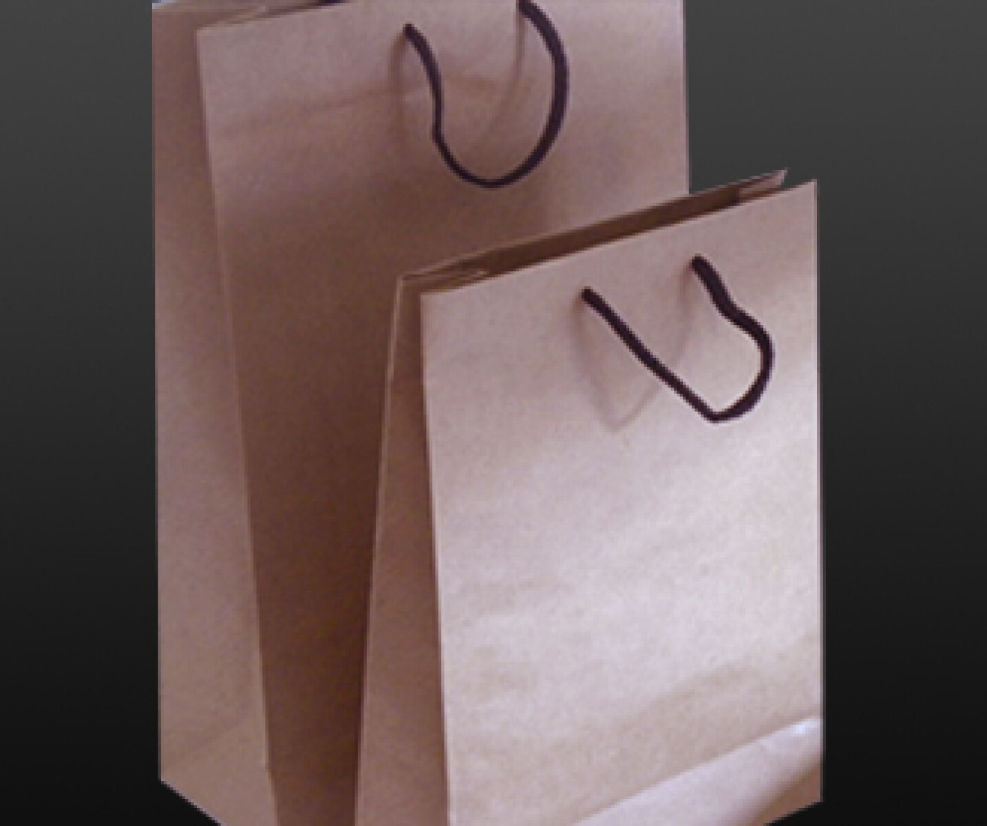 BOLSA PAPEL CON ASA CORDON 27X38 CM. KRAFT 