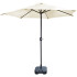 Sombrilla Grande Jardin Reforzada 2.70 M Acero Manija Y Base Plastica Para Piso Playa Patio Imback Color Blanco Sombrilla Grande Jardin Reforzada 2.70 M Acero Manija Y Base Plastica Para Piso Playa Patio Imback Color Blanco