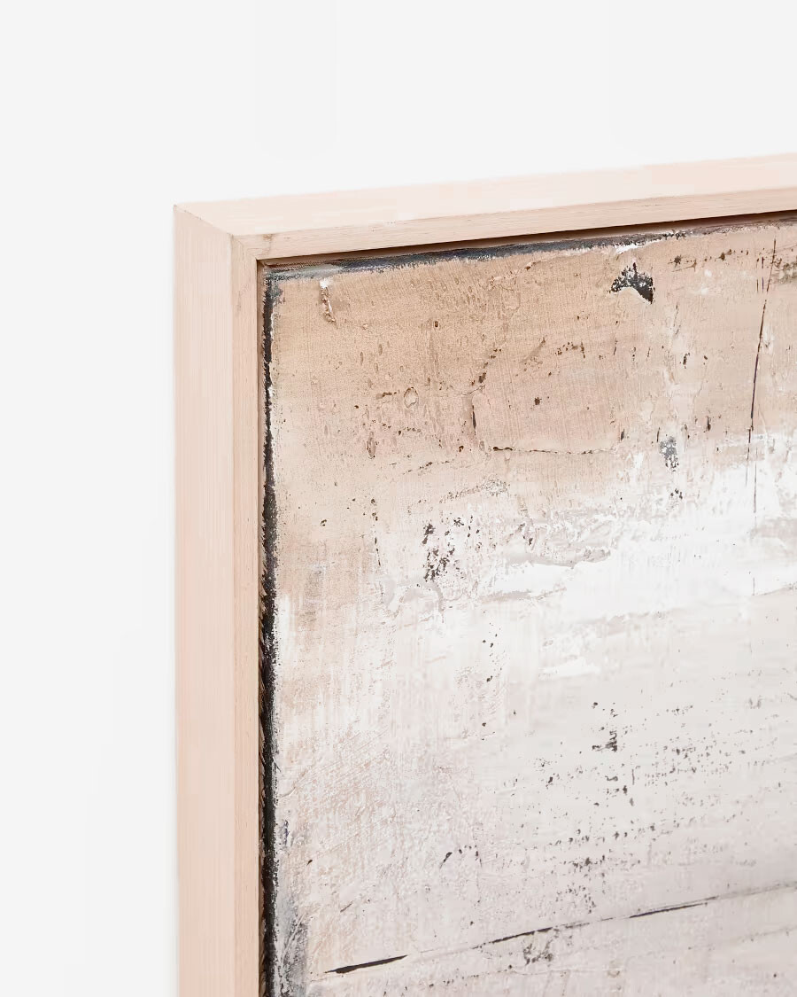 Cuadro abstracto Selnar gris 122 x 32 cm