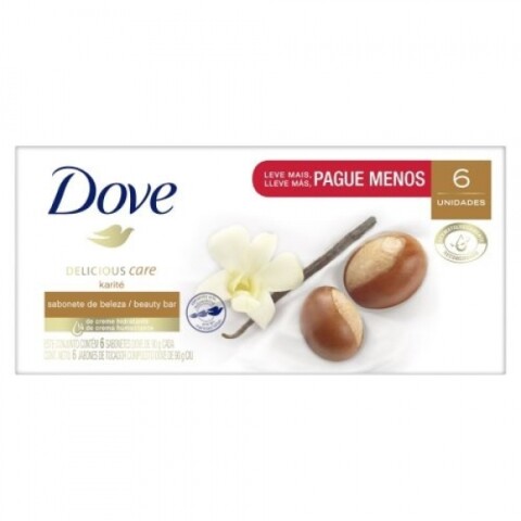 Jabón En Barra Dove 90 G x6 Unidades Karité