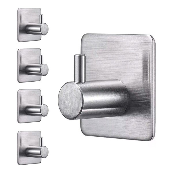 30 Ganchos Perchero Multiuso Metálico Adhesivo Baño Cocina 30 Ganchos Perchero Multiuso Metálico Adhesivo Baño Cocina