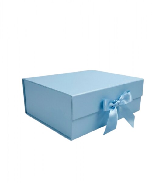 Caja Rigida Plegable con iman 24,5x33x12 cm - CELESTE Caja Rigida Plegable con iman 24,5x33x12 cm - CELESTE