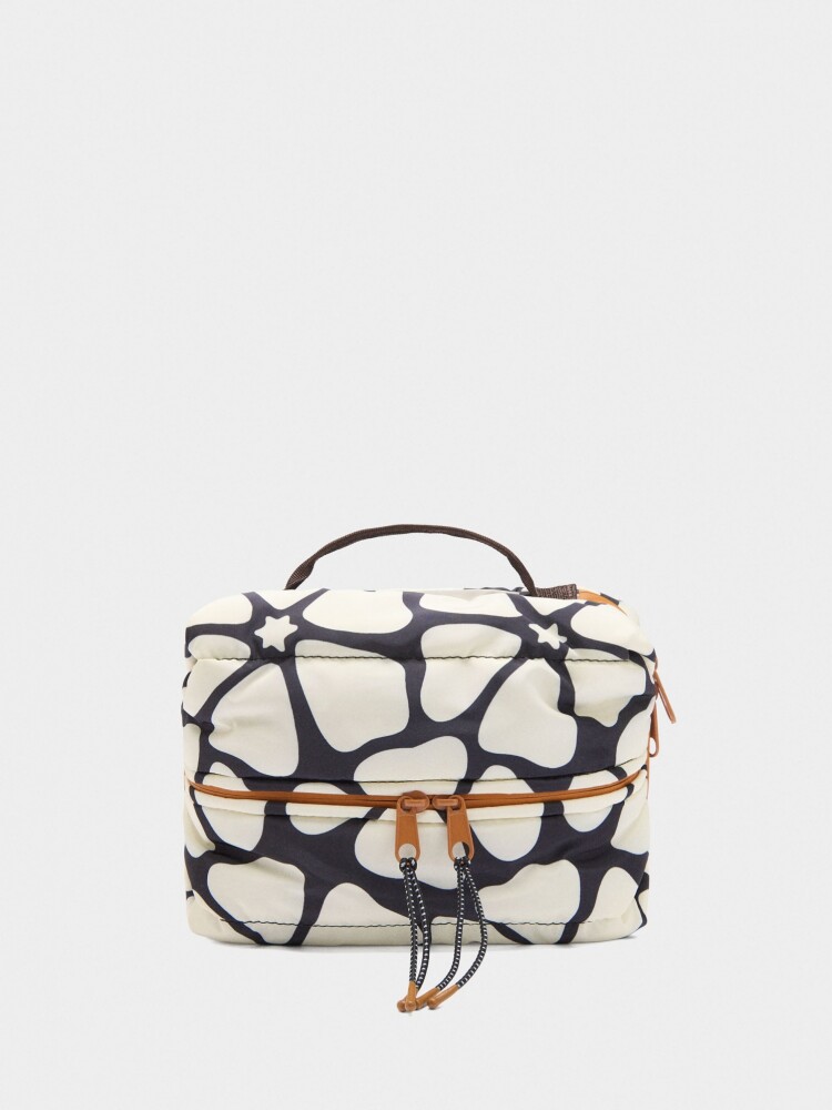 Neceser De Nylon Estampado crudo