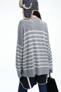 SWEATER RAYAS Gris