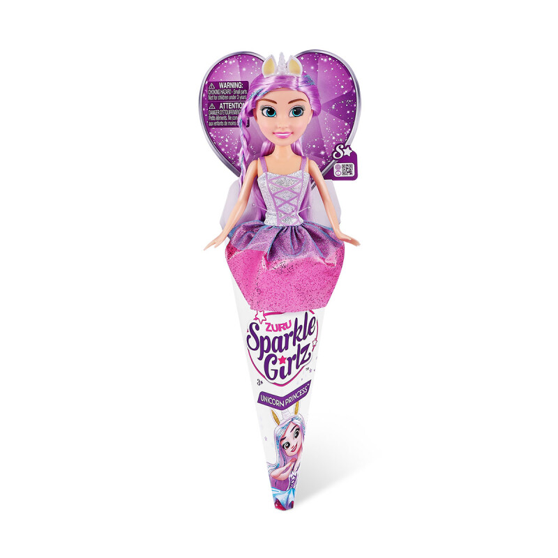 Muñeca Princesa Unicornio Sparkle Girlz Zuru Lila