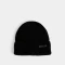 Gorro Clasico Gorro Tejido Con Tag - Negro