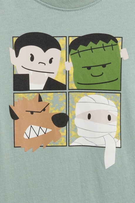 Remera Gràfico Toddler Niño Iceberg Green 16-5808