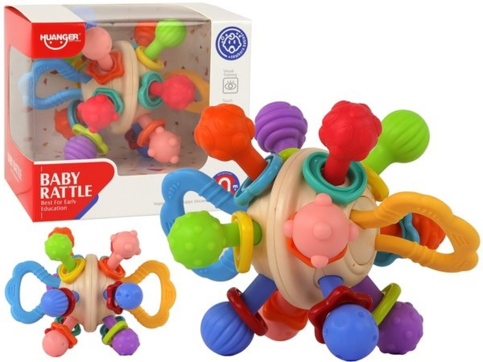 Juguete sonajero sensorial y de dentición Huanger 