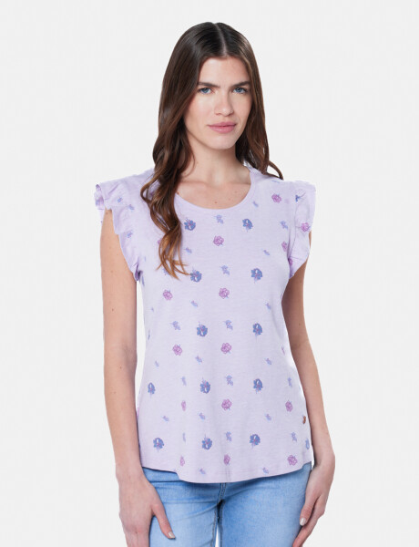 REMERA ESTAMPADA Lila