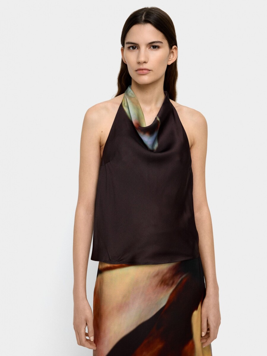 Top Halter Estampado multicolor