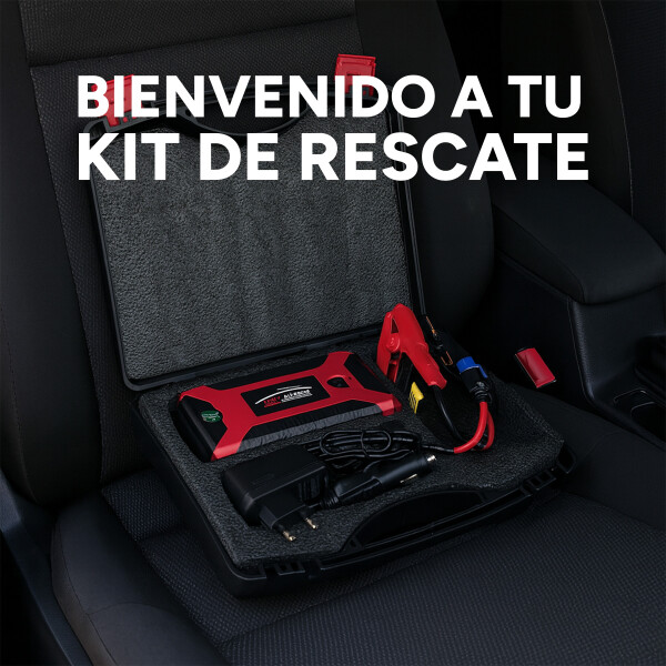 Arrancador Batería 12V 20000mAh USB Linterna Powerbank Auto Color Rojo