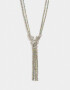 Collares Largos Con Mariposas Collar Largo Strass Mariposas - Plateado