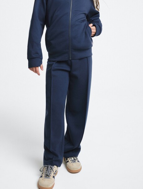 PANTALÓN CON CINTURA ELASTIZADA - AZUL AZUL