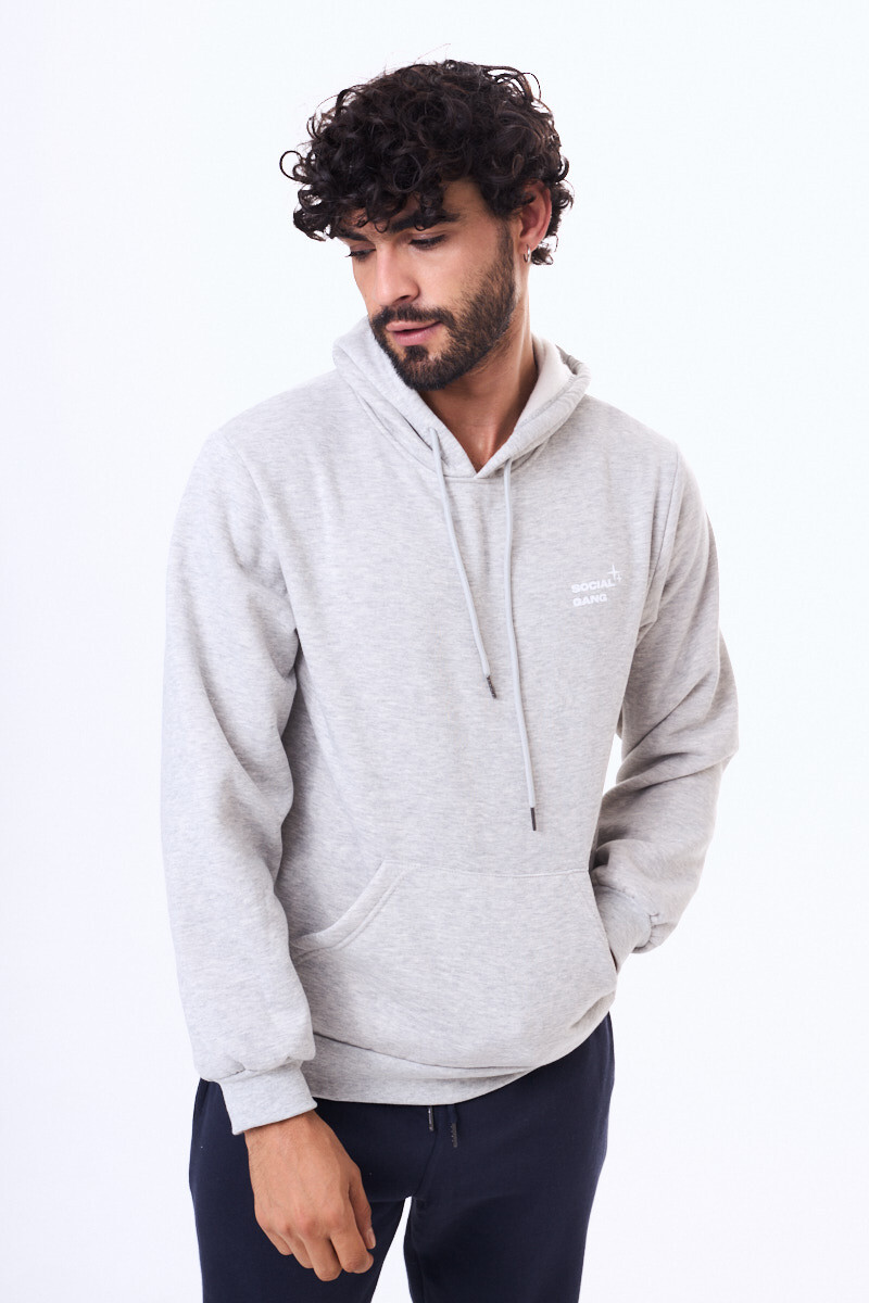 Buzo felpa Angeles Gris claro