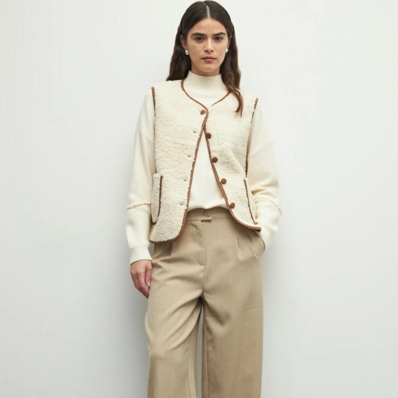 Chaleco Alden Beige