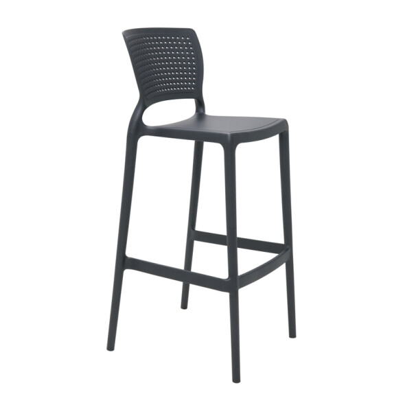 Silla residencial alta grafito 75cm. "SAFIRA" -TRAMONTINA TD0679
