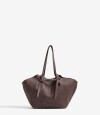 Cartera Shopper Con Bolso Marron chocolate