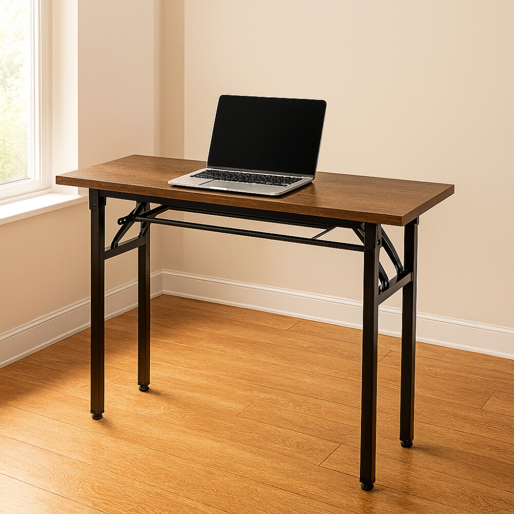Escritorio plegable Marrón oscuro