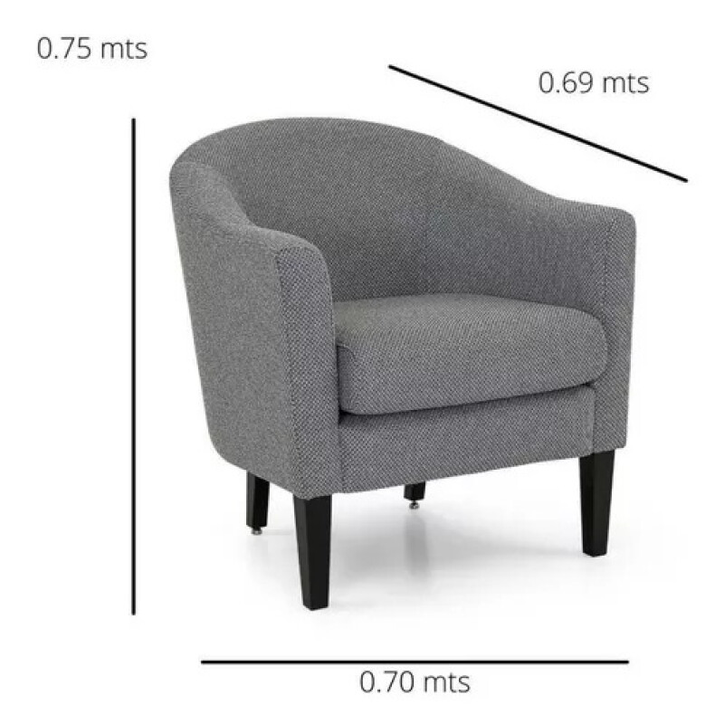 POLTRONA MADERA CLARA - TAPIZADO EN PU COLOR PERLA POLTRONA MADERA CLARA - TAPIZADO EN PU COLOR PERLA