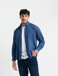 012639 CAMISA HARRY Azul Piedra