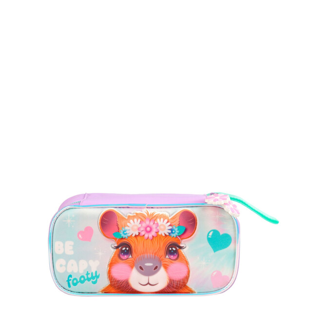 Cartuchera FOOTY Capibara Lila