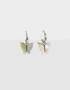 Aros Argollas Premium Gold Aros Argollas De Mariposa - Plateado