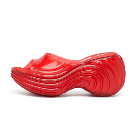 Sandalias Melissa de Dama - PLATFORM + DIESEL - 36152BP736 ROJO TRANSPARENTE