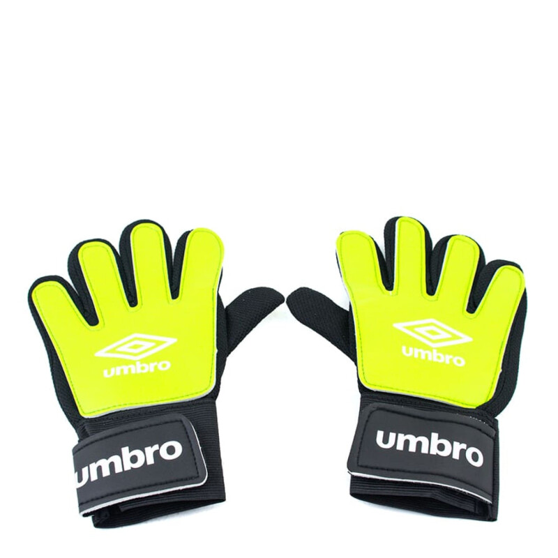 Guantes Infantiles Umbro Golero Verde Lima - Negro - Blanco