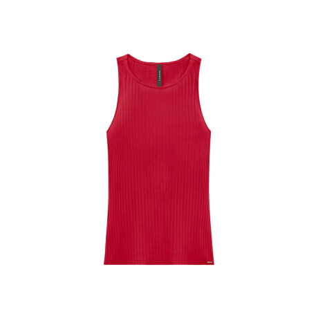 Musculosa Lisa Lunender Rojo