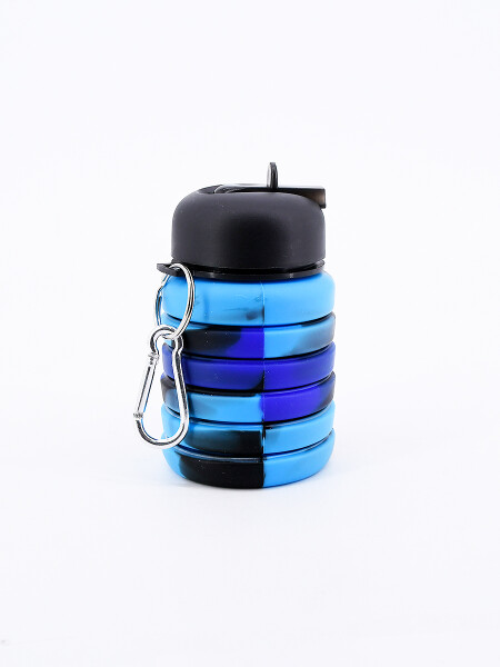 BOTELLA SILICONA AZUL