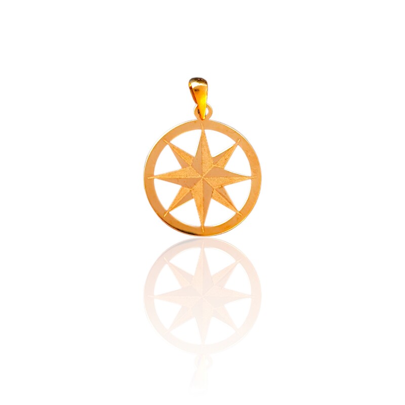 Dije Estrella-Oro bajo-Sin piedra-CP8575 Sinpiedra