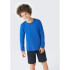 CAMISETA ML MASC AZUL CARIBE/CHUMBO/BLANCO