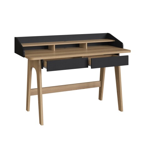 Escritorio Flexus 139 Negro y Madera