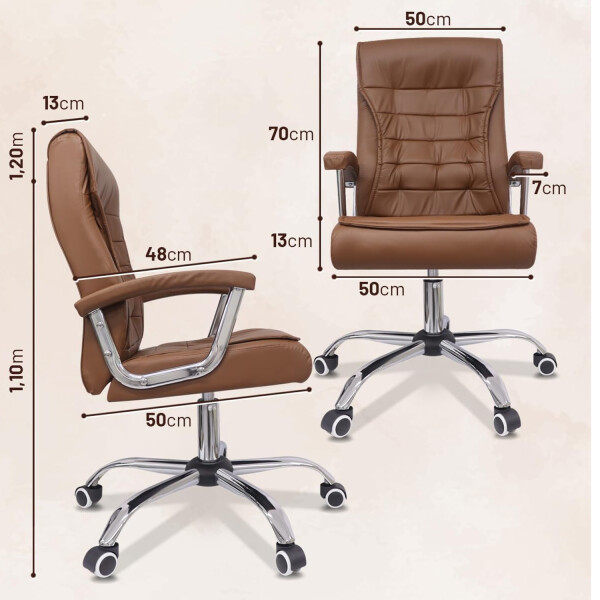 Sillón Ejecutivo Cuerina Reclinable SILLON EJECUTIVO CUERINA MARRON