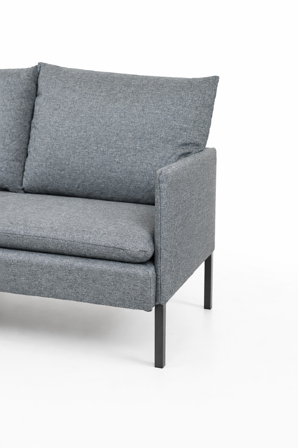 Sofá Alina, 2 Cuerpos Gris Oscuro