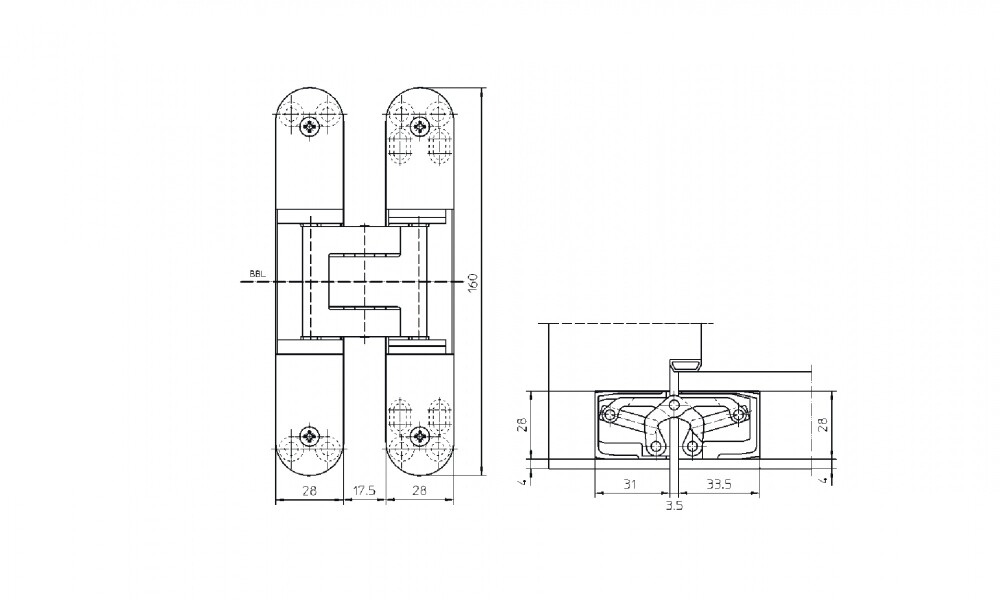 Bisagra para puerta pesada TECTUS 340 Bisagra Para Puerta Pesada Tectus 340