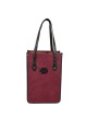 Matera tipo bolso bordó