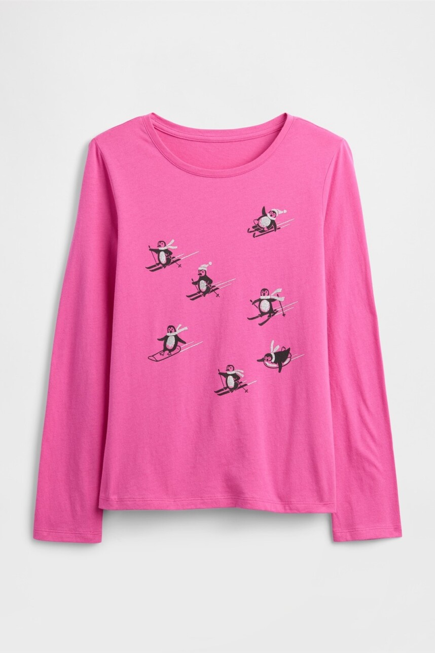 Remera Gráfico Niña Standout Pink