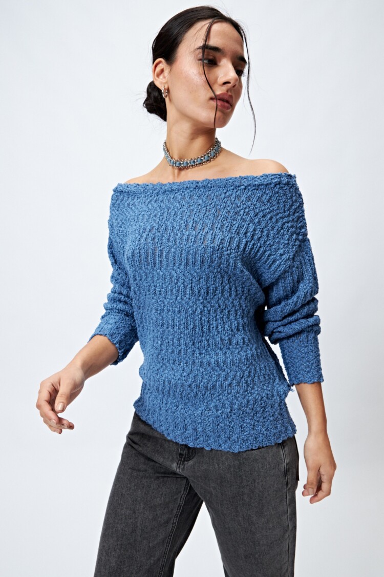 SWEATER FLORIE Azul Lavado