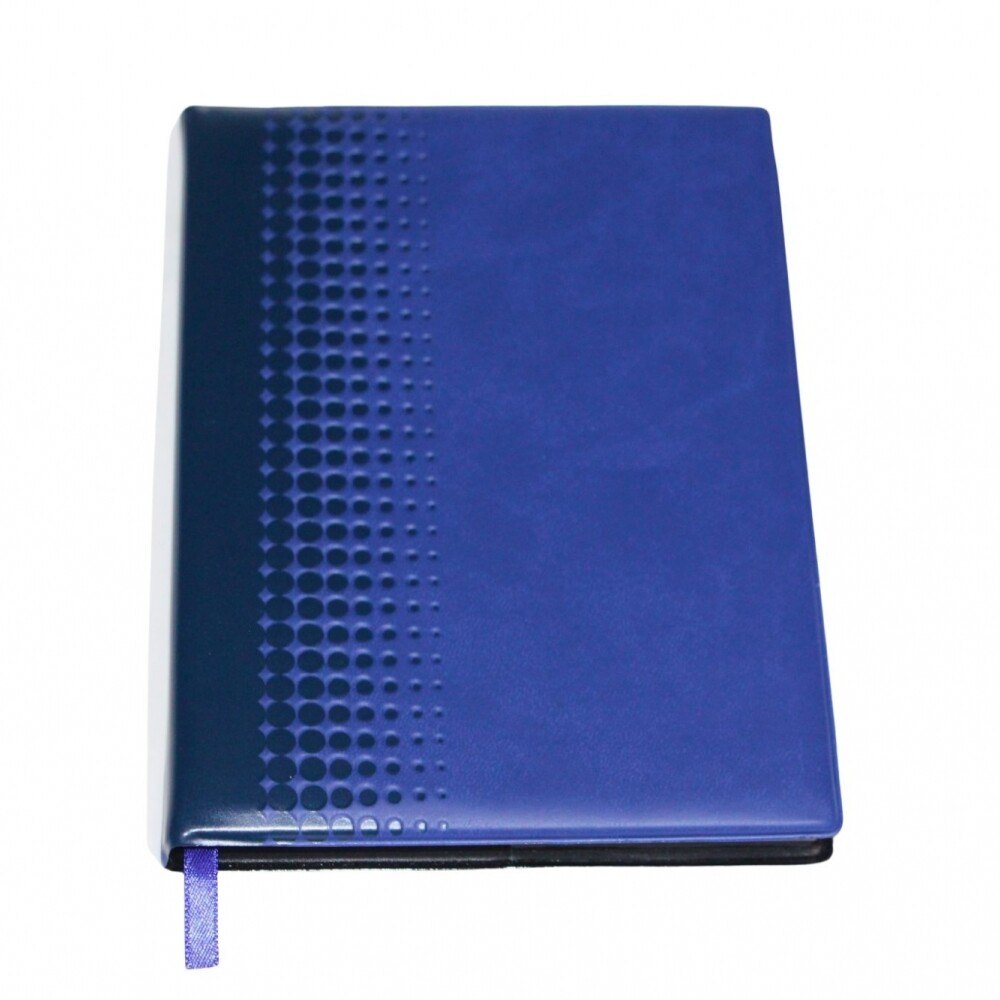AGENDA ABEZETA 216 CLASSIC MEDIUM TAPA CON DISEÑO VIRANDO COLOR AZUL