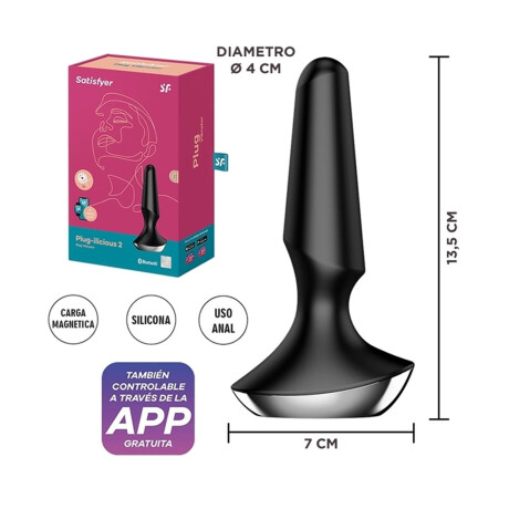 Vibrador Anal Satisfyer Plug-ilicius 2 Con App Bluetooth Vibrador Anal Satisfyer Plug-ilicius 2 Con App Bluetooth