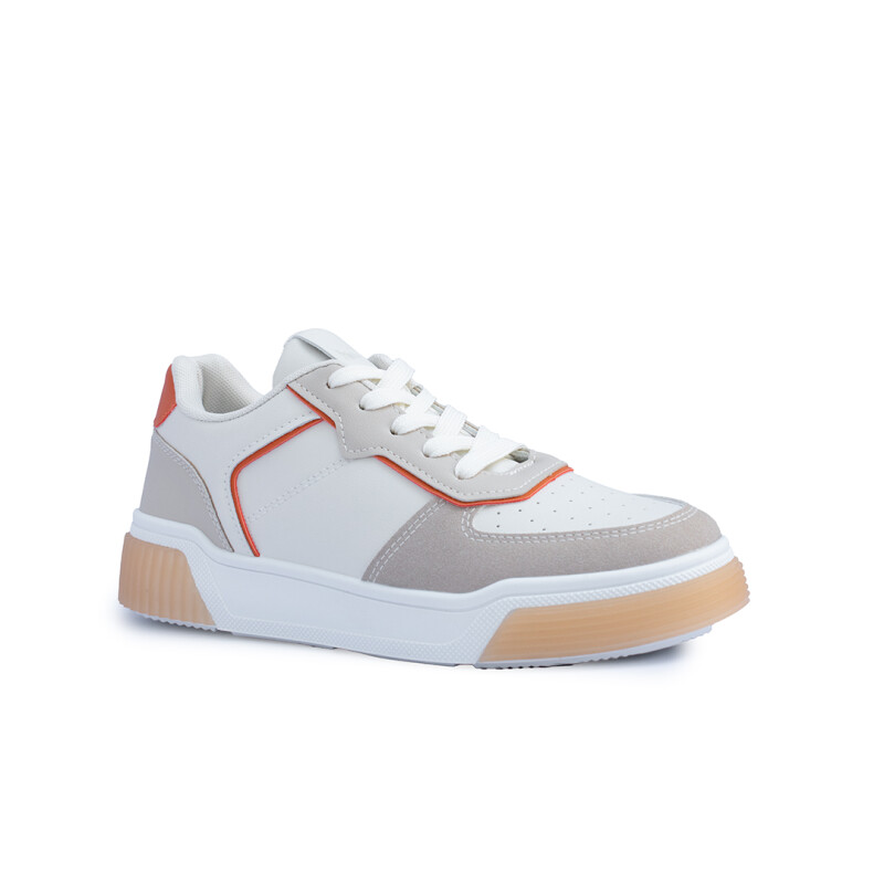 Calzado deportivo Panama Jack White/Orange/Beige
