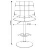 SILLA BAR AJUSTABLE MARRON 41X110CM Unica