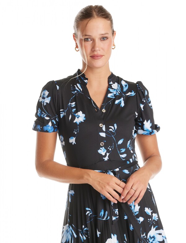 Vestido Flores NEGRO/MULTI