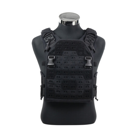 Chaleco ASPC - Porta placas de Airsoft Negro