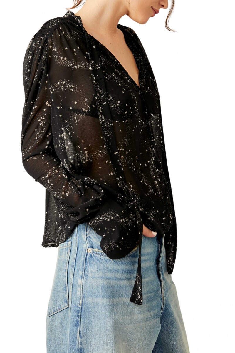 STARS ALIGN PRINTED TOP Negro