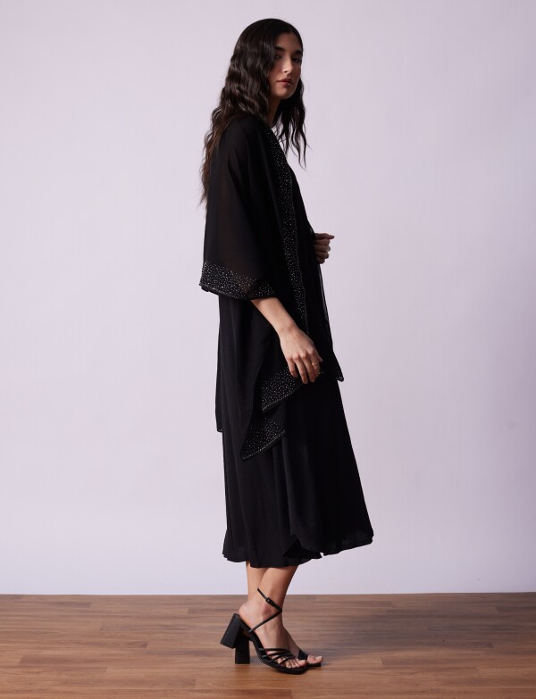 Pashmina Noche NEGRO/PLATEADO