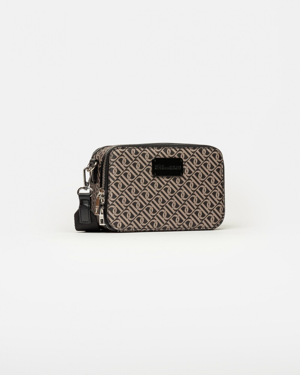 Bandolera New Penny en efecto monogram Negro